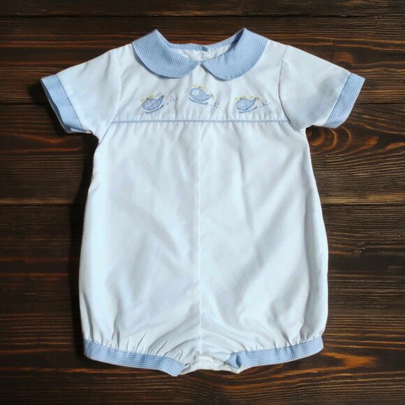 Petit Ami Helicopter Bubble Romper - Size 6m - Picture 1 of 7
